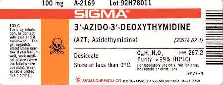 Sigma Co. AZT label